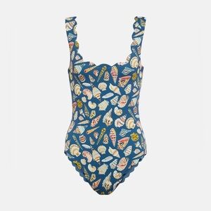 New Marysia Palm Springs maillot in marine shell print